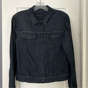 All Saints Women’s Dark Jean Jacket Size 6